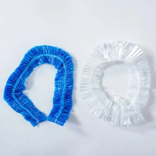 Wholesale disposable pedicure spa liner clear blue strip design