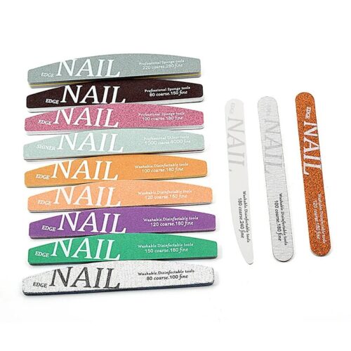 12pcs Reusable Nail File Set Double Sided Washable Buffer Multi Grit 80 100 180 - Reusable M... – Private Label OEM Reusable Bamboo File Set Manufacturer | Nail Legend B2B