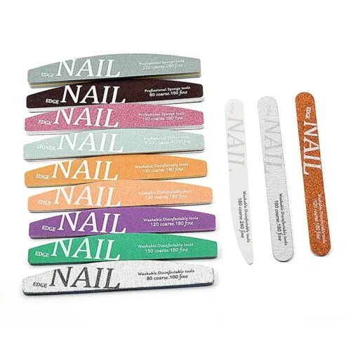 12pcs Reusable Nail File Set Double Sided Washable Buffer Multi Grit 80 100 180 - Reusable M... – Private Label OEM Reusable Bamboo File Set Manufacturer | Nail Legend B2B