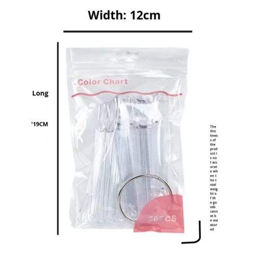 Beginner Nail Art Tool Display Board 50PCS Plastic Gel Polish Fan Color Palette – Nail Legend B2B wholesale (image preview)