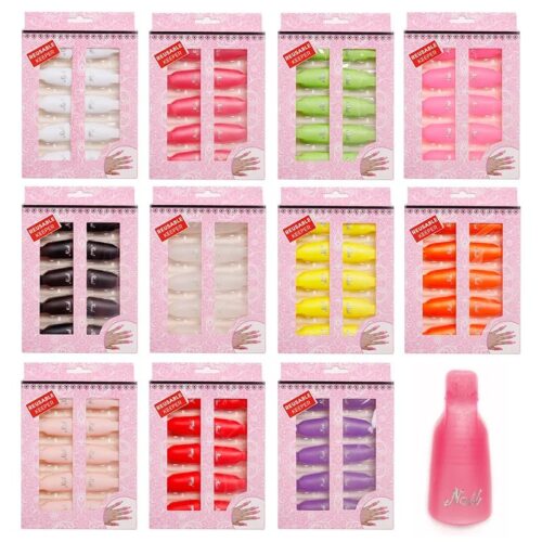 Professional Nail Polish Remover Set for UV Gel 10 Pcs/Bags 9 Colors Reusable – Nail Legend B2B wholesale (image preview)