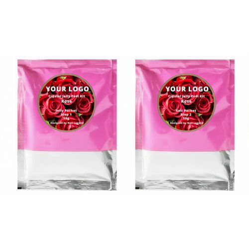 Customizable Scents Rose Jelly Salt Pedicure Powder Moisturizing & Relaxing Crystal for – Private Label OEM V7 Kit Manufacturer | Nail Legend B2B