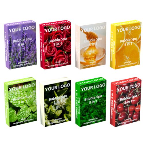 Professional Spa 5 in 1 Bubble Spa Crystal Activator Organic Sugar Scrub Herbal Foot Mask – Private Label OEM V7 Kit Manufacturer | Nail Legend B2B