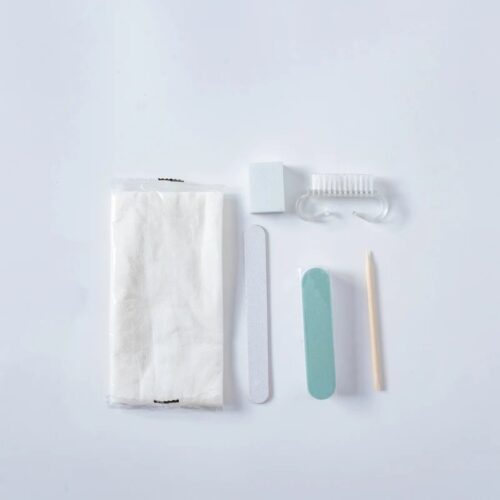 Customized 6 in 1 Manicure & Pedicure Kit with 120 Grit Nail File Shiny Buffer Brush – Private Label OEM V7 Kit Manufacturer | Nail Legend B2B