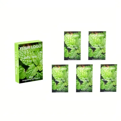 Mint Jelly Spa 5 1 Professional Spa Use Set Organic Vegan Including Crystal Dissolution – Private Label OEM V7 Kit Manufacturer | Nail Legend B2B