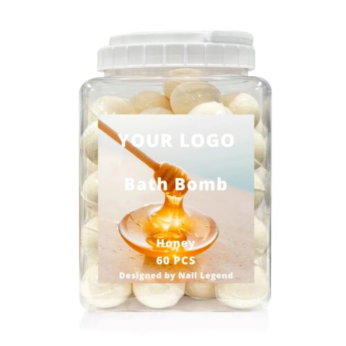 Bath for Bomb Private Label Honey Flavor 60 Pcs/Jar Organic Luxury Fizzy Bombs Silk – Private Label OEM V6 Solid Manufacturer | Nail Legend B2B