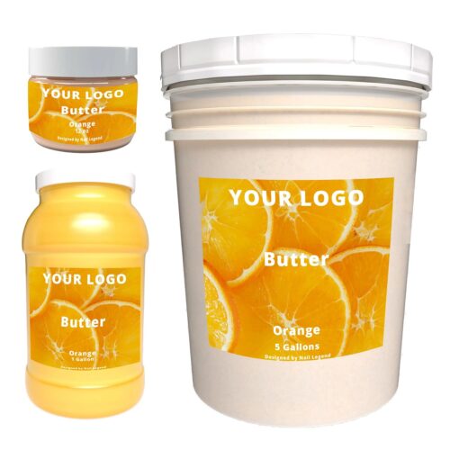 Organic Orange Flavor Body Butter Private Label Salon-Grade Cream for Intensive Hydration – Private Label OEM V6 Solid Manufacturer | Nail Legend B2B