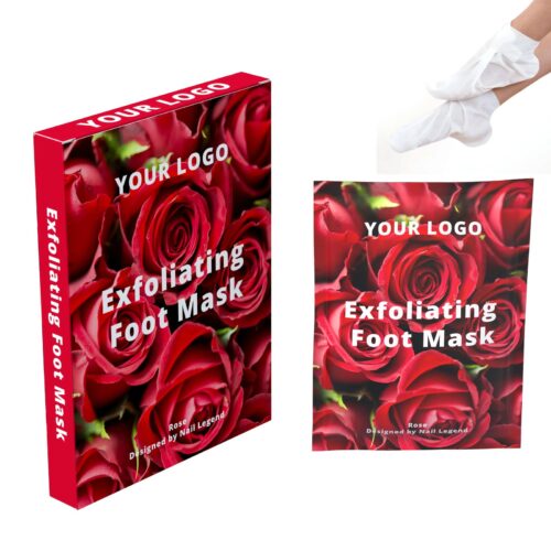 Rose Foot Mask Private Label Pedicure Treatment Moisturizing Exfoliating Dead Skin Repair – Private Label OEM V6 Solid Manufacturer | Nail Legend B2B