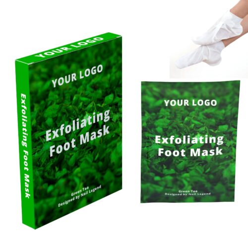 Green Tea Foot Mask Private Label Pedicure Treatment Moisturizing Exfoliating Dead Skin – Private Label OEM V6 Solid Manufacturer | Nail Legend B2B