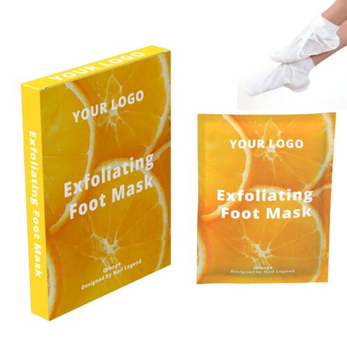 Orange Foot Mask Private Label Pedicure Treatment Moisturizing Exfoliating Dead Skin – Private Label OEM V6 Solid Manufacturer | Nail Legend B2B