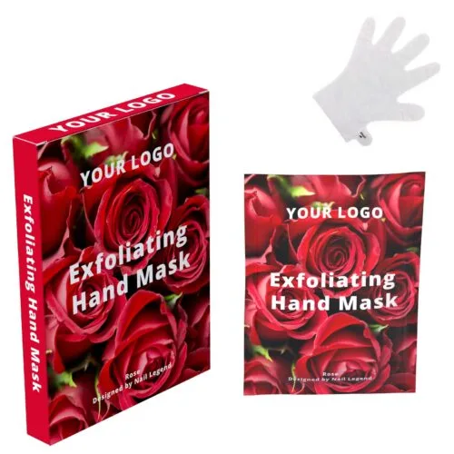 Rose Hand Mask Private Label Manicure Treatment Moisturizing Exfoliating Finger Dead Skin – Private Label OEM V6 Solid Manufacturer | Nail Legend B2B