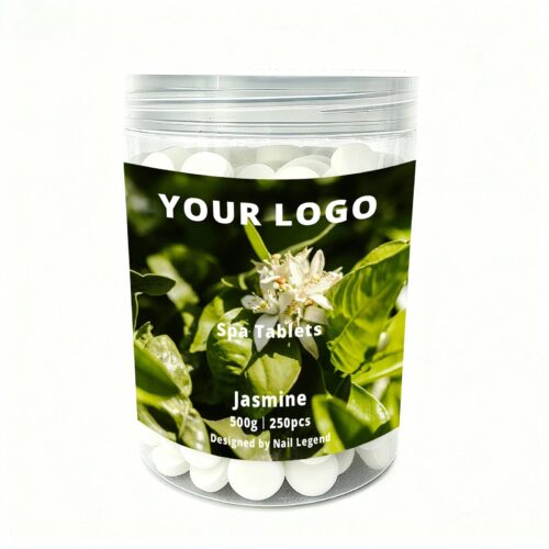 Nail Legend Jasmine Spa Tablets 500g OBM Quick-Dissolve Organic Strong Scent for Women – Private Label OEM V6 Solid Manufacturer | Nail Legend B2B