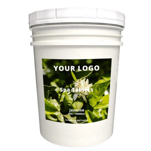 Jasmine Spa Quick-Dissolve Tablets 6kg Organic Natural Ingredients Strongly Scented for – Private Label OEM V6 Solid Manufacturer | Nail Legend B2B