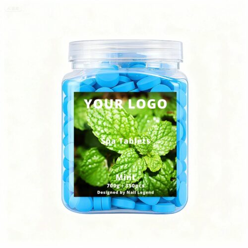 Mint Spa Tablets 700g, Quick-Dissolve, Natural Organic, Strong Scents, Perfect for Salon – Private Label OEM V6 Solid Manufacturer | Nail Legend B2B