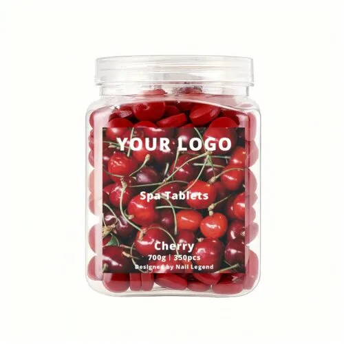 Cherry Spa Tablets 700g, Quick-Dissolve, Natural Organic, Strong Scents, Perfect for – Private Label OEM V6 Solid Manufacturer | Nail Legend B2B