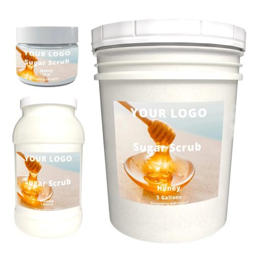 Private Label Honey Flavor Sugar Scrub Salon Quality Deep Exfoliating Clarifying – Private Label OEM V6 Solid Manufacturer | Nail Legend B2B