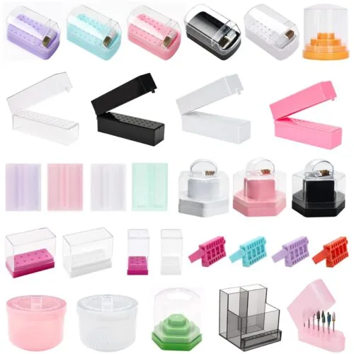 Plastic Nail Drill Bit Storage Box Brushless Motor 35000rpm Square Dustproof Eco-friendly – Private Label OEM V3 Device Manufacturer | Nail Legend B2B