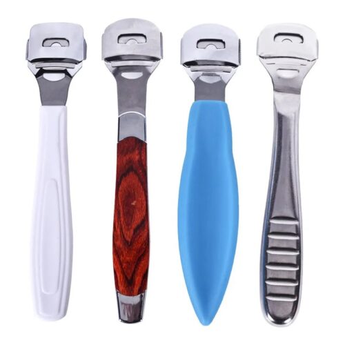 Stainless Steel Cutter with Plastic/Wooden Handle Callus Corn Tool & Dead Skin Remover – Private Label OEM V4 Consumable Manufacturer | Nail Legend B2B