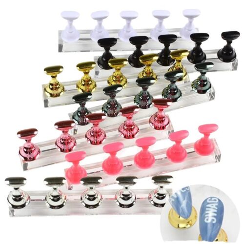 Professional Magnetic Nail Tips Holder Portable Acrylic Display Stand with Magnet 5 – Private Label OEM V4 Consumable Manufacturer | Nail Legend B2B