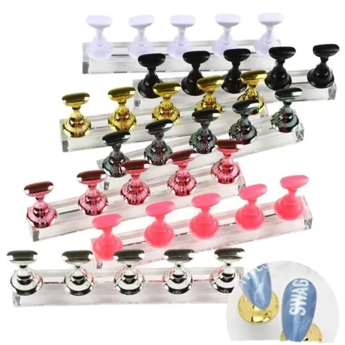 Professional Magnetic Nail Tips Holder Portable Acrylic Display Stand with Magnet 5 – Private Label OEM V4 Consumable Manufacturer | Nail Legend B2B