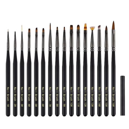 Wholesale 16Pcs Japanese Style Nail Art Brush Set Wood Handle Drawing Liner Pen With – Private Label OEM V4 Consumable Manufacturer | Nail Legend B2B