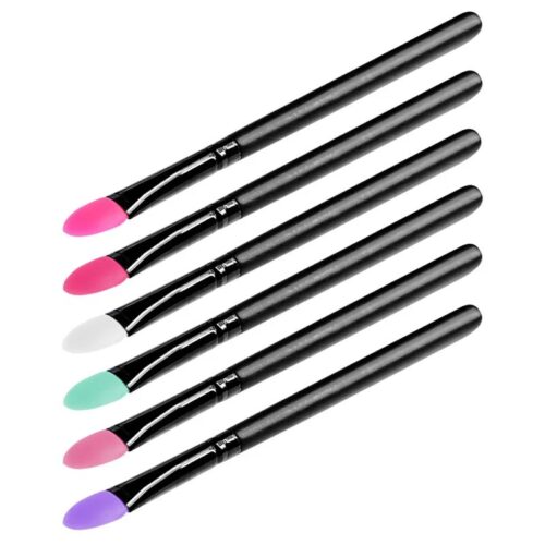 Custom Logo Silicone Wood Handle Eyeshadow Blending Brush for Lash Lift & Brow Lamination – Private Label OEM V4 Consumable Manufacturer | Nail Legend B2B