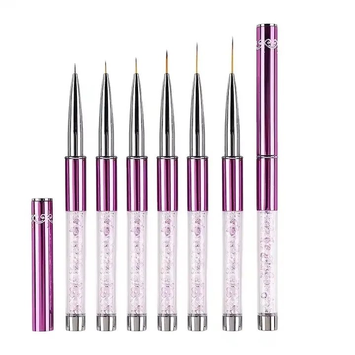Professional Japanese Nylon Hair Liner & Needle Tube Type Painting Pen Purple Drill Rod – Private Label OEM V4 Consumable Manufacturer | Nail Legend B2B