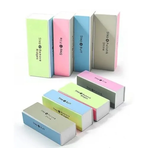 4 Way Nail File and Buffer Block Colorful Sponge Sanding Polishing for Natural - EVA Nail Bu... – product detail view, nail buffer block wholesale