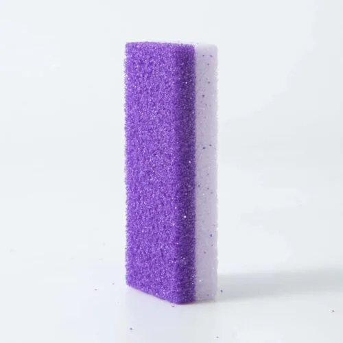 Double Sided Medium Coarse Pumice Stone Purple PU Foam Two Tone Callus Remover - Disposable ... – product detail view, pumice stone wholesale