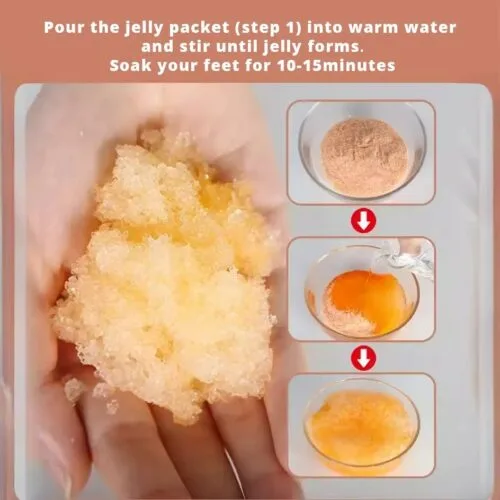 Custom Scented Green Tea Keratin Care Pedicure Moisturizing Relaxing Crystal Jelly Salt – product detail view, wholesale
