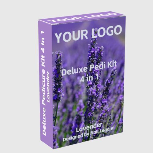 4 in 1 Deluxe Vegan Pedicure Kit Box Spa Professional Use with Salt Soak Sugar Scrub Mud – product detail view, wholesale