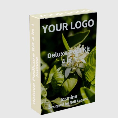 4 in 1 Deluxe Vegan Pedicure Kit Box Professional Spa Use with Salt Soak Sugar Scrub Mud – product detail view, wholesale