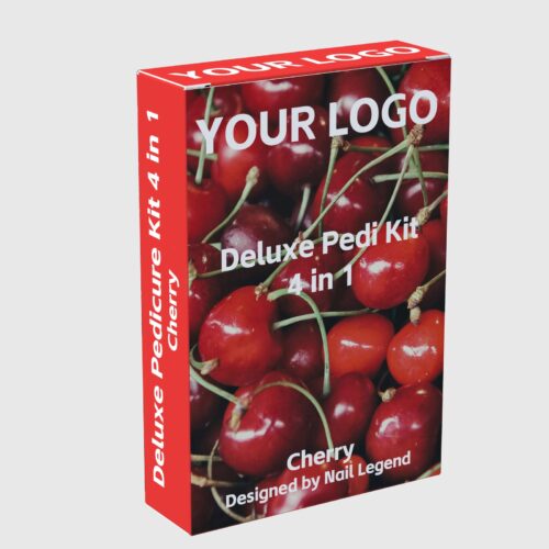 4 in 1 Deluxe Pedicure Kit Box Salt Soak Sugar Scrub Mud Mask Massage Motion Vegan Lotion – product detail view, wholesale