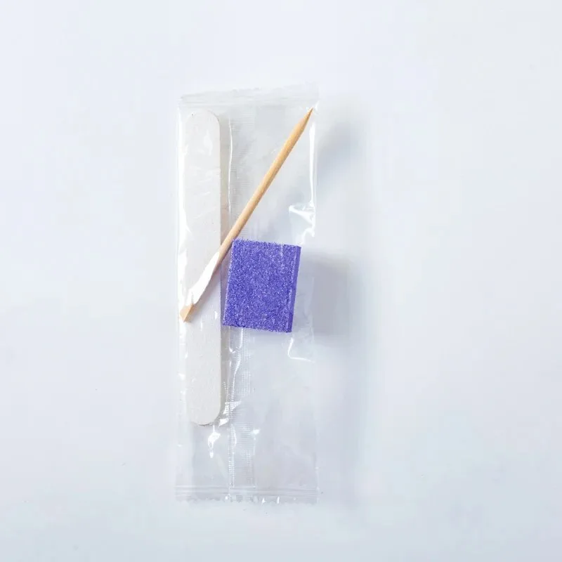 Customizable 3-in-1 Manicure & Pedicure Set Salon Size with 200 Grit Nail File Buffer – product detail view, wholesale