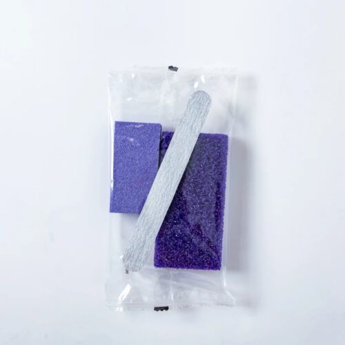 Customizable 3-in-1 Manicure & Pedicure Set Salon Size with 200 Grit Nail File Buffer – product detail view, wholesale