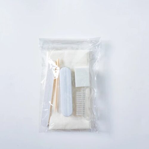 Customized 6 in 1 Manicure & Pedicure Kit with 120 Grit Nail File Shiny Buffer Brush – product detail view, wholesale