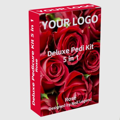 Deluxe Organic Herbal Vegan Pedicure Kit 5 in 1 Salt Soak Sugar Scrub Foot Mask Massage – product detail view, wholesale