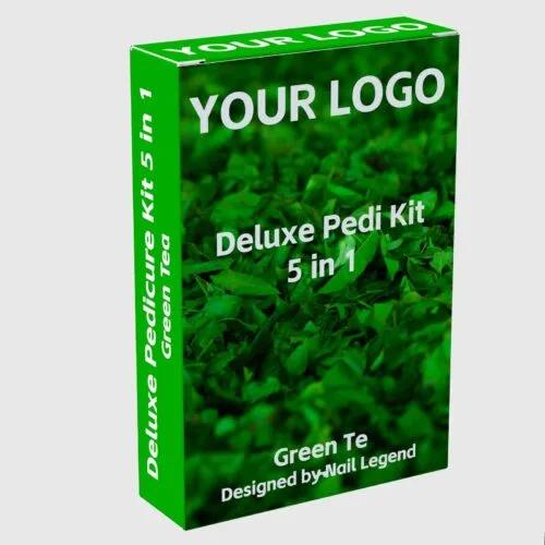 Deluxe Organic Herbal Vegan Pedicure Kit 5-in-1 Salt Soak Sugar Scrub Foot Mask Massage – product detail view, wholesale