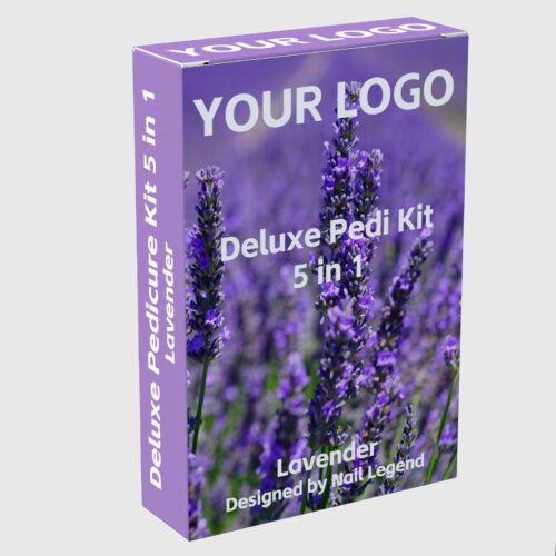 Deluxe Professional Spa Pedicure Kit 5 in 1 Organic Salt Soak Vegan Sugar Scrub Mud Mask – product detail view, wholesale