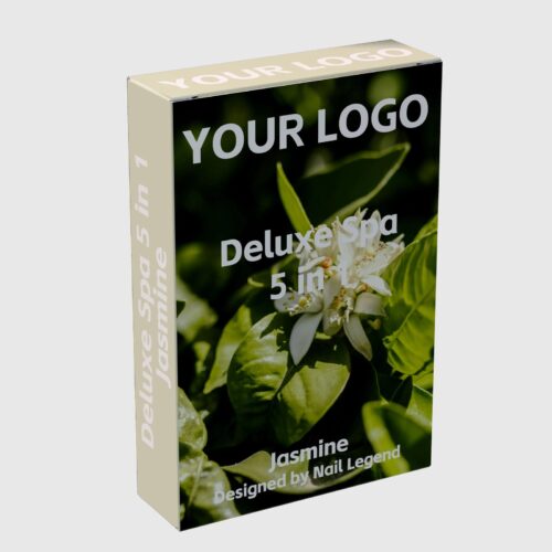 Deluxe Spa 5 in 1, Salt Soak, Callus Remover, Sugar Scrub, Foot Mask, Massage Motion, – product detail view, wholesale