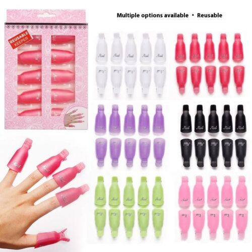 Nail Legend 5-Piece Eco-friendly Plastic Polish & Gel Remover Kit Including Toe Clip for – product detail view, wholesale