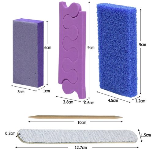 200 Sets/Case Professional 5-in-1 Disposable Manicure & Pedicure Kit, 5 Pcs for Salon Use – product detail view, wholesale