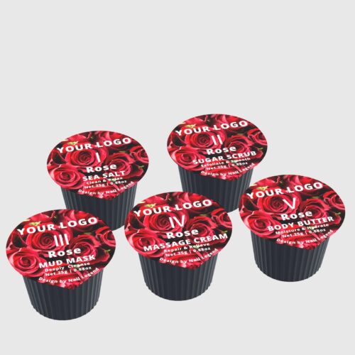 5 in 1 Vegan Deluxe Pedicure Kit Organic Salt Soak Sugar Scrub Mud Mask Massage Cream – product detail view, wholesale