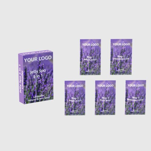 Jelly Spa 5 1 Professional Spa Set Organic Vegan Herbal Crystal Dissolution Salt Sugar – product detail view, wholesale