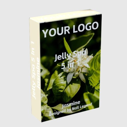 Jasmine Jelly Spa 5-in-1 Organic Vegan Pedicure Kit Crystal Dissolution Salt Sugar Scrub – product detail view, wholesale