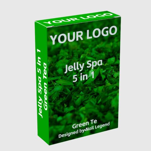 Organic Green Tea 5 1 Jelly Spa Pedicure Kit Crystal Dissolution Salt Sugar Scrub Foot – product detail view, wholesale