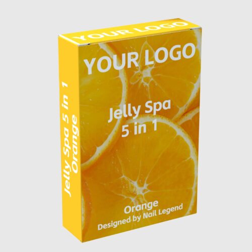 Professional Spa Use Orange Jelly 5 in 1 Organic Vegan Crystal Dissolution Salt Sugar – product detail view, wholesale