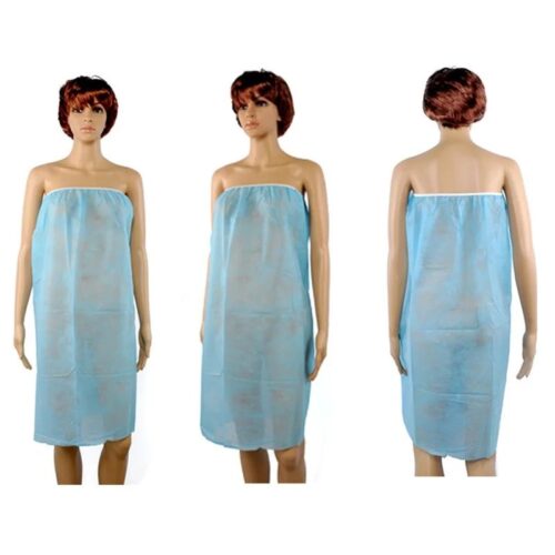 Disposable Non-Woven Salon Bathrobe – product detail view, non-woven disposable for salons and distributors