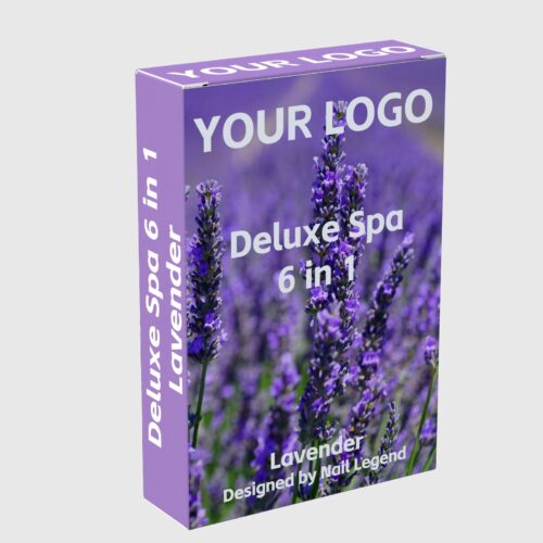 Lavender Deluxe Spa 6 1 Organic Vegan Pedicure Kit Salt Soak Callus Remover Sugar Scrub – product detail view, wholesale