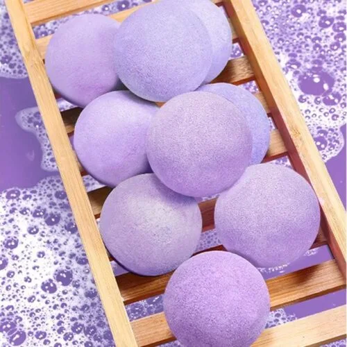 Bath Bomb Private Label Rose Flavor, 60 Pcs/Jar, Organic Fizzy Bombs for Foot Spa Salt – product detail view, wholesale